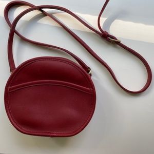 Vintage Coach Red Leather Crossbody Purse